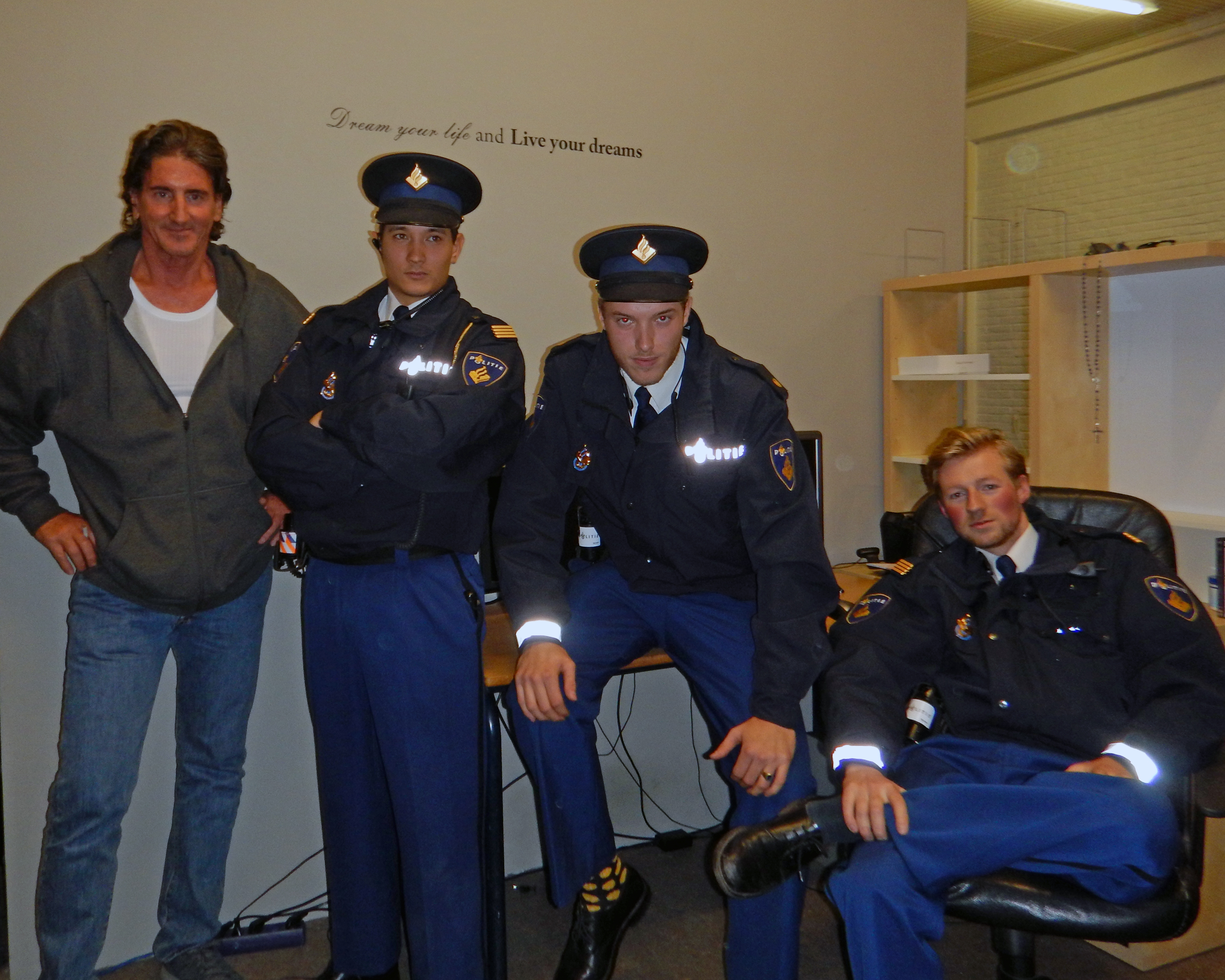 With the cops in Amsterdam October '15