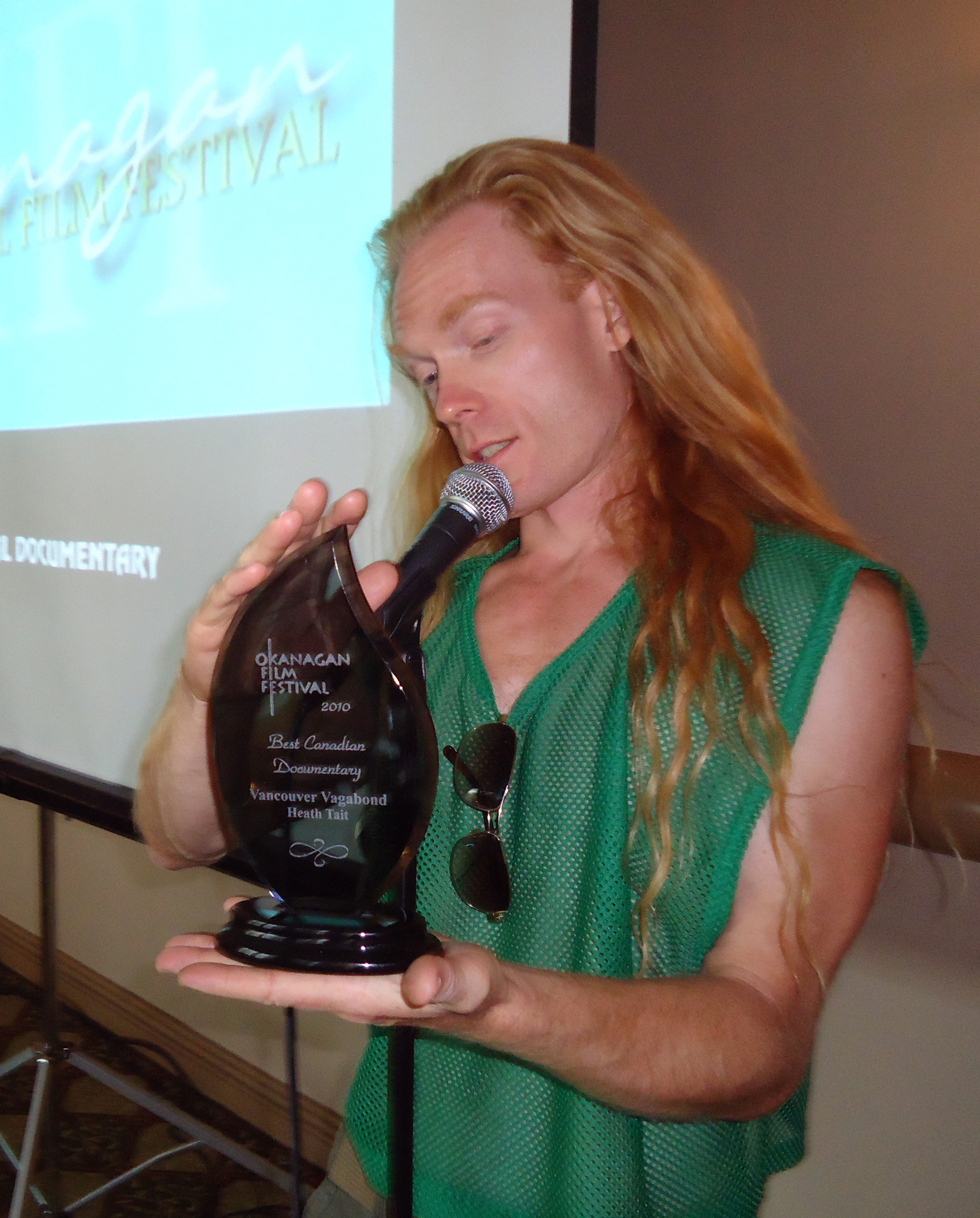 OIFF Awards, summer 2010. Vancouver Vagabond wins Best Canadian Feature Documentary.