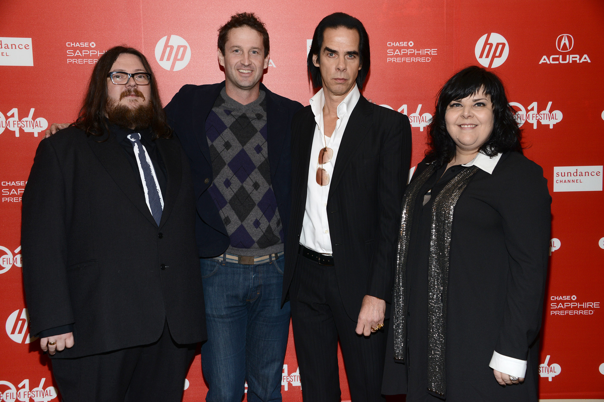 Nick Cave, Trevor Groth, Iain Forsyth and Jane Pollard at event of 20,000 Days on Earth (2014)