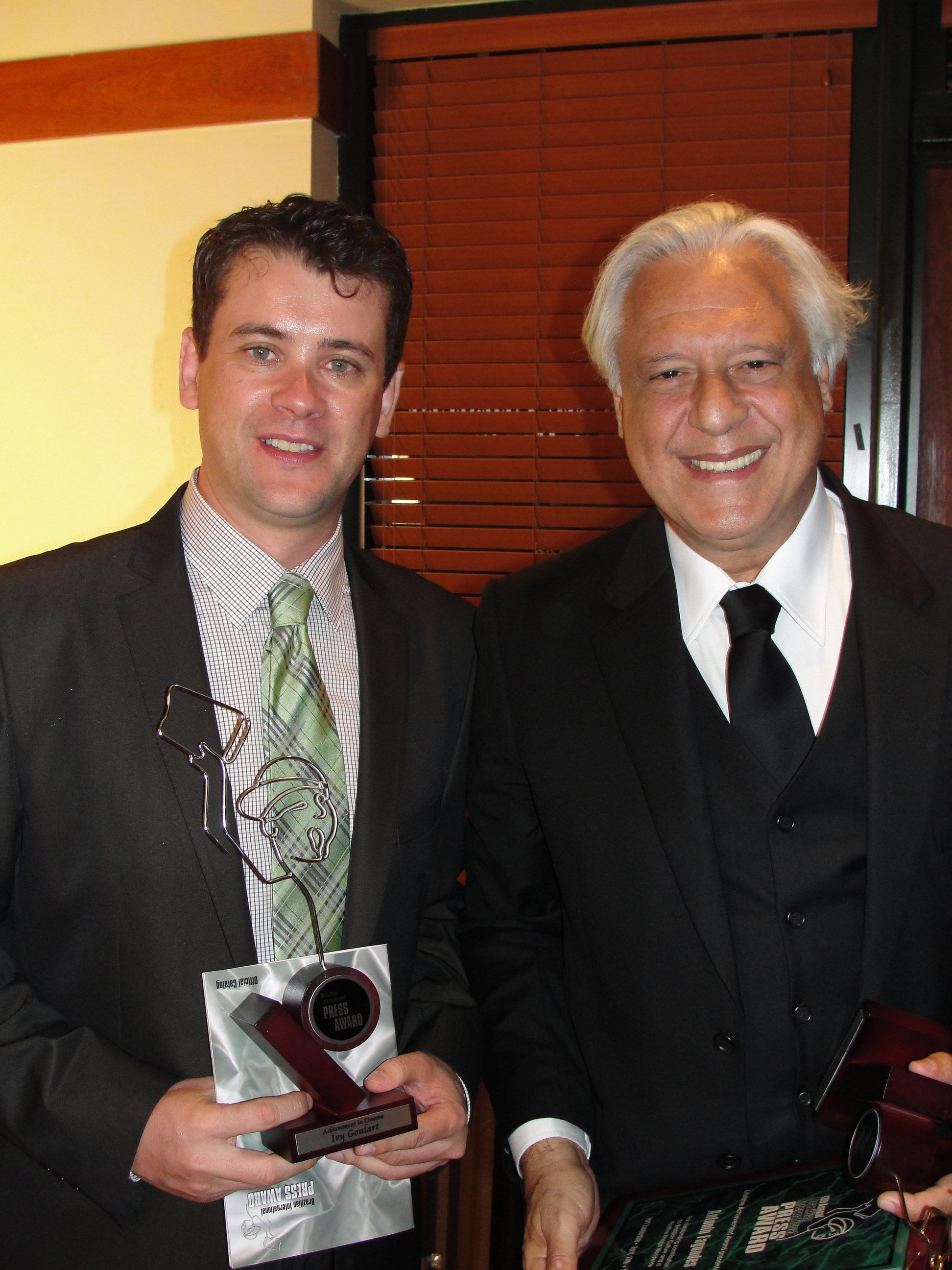 Yves Goulart and Antonio Fagundes, Brazilian Press Award Winners (Fort Lauderdale)