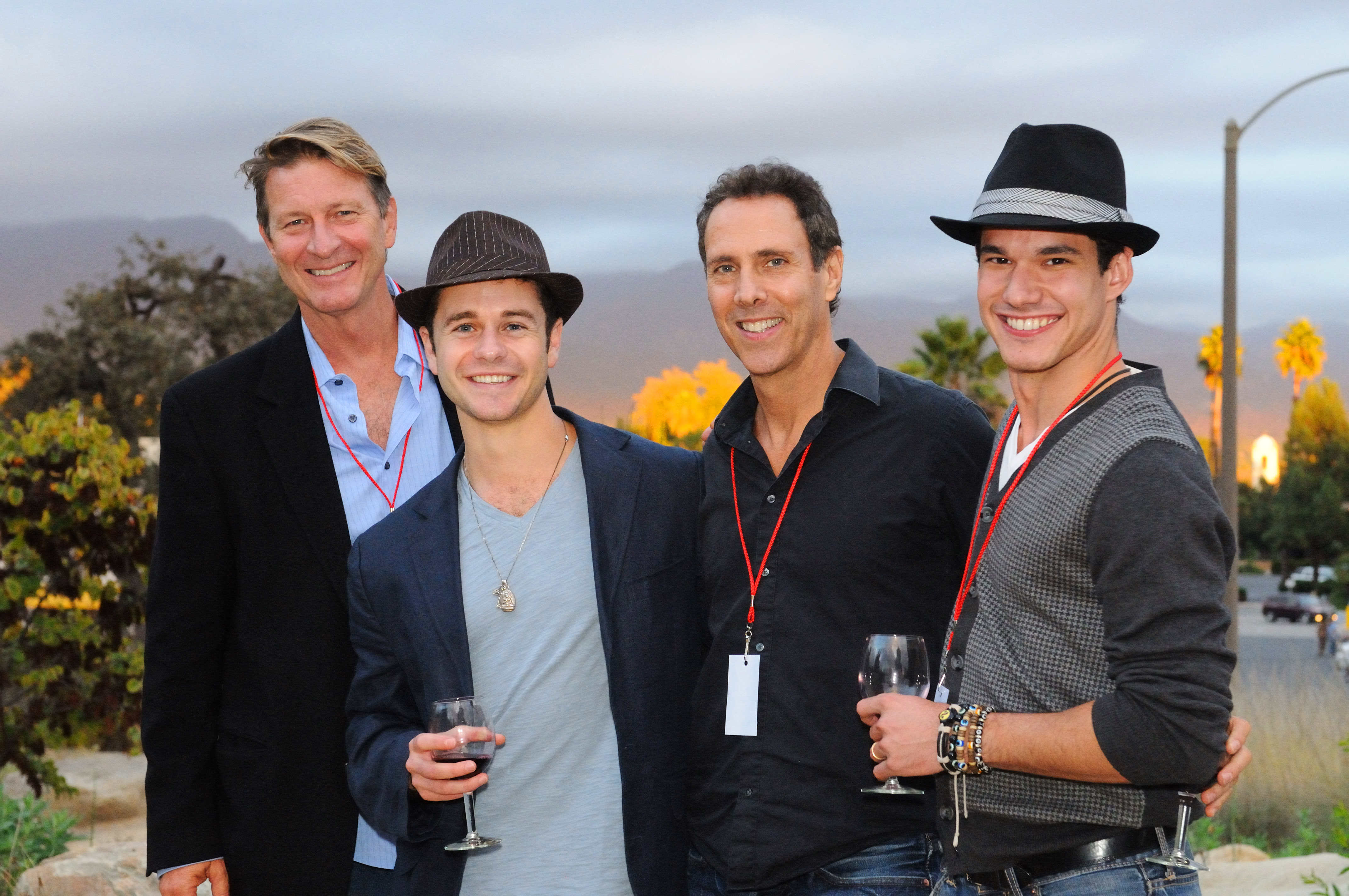 (From left) Brett Cullen, Nick Thurston, Paul Weber, and Alberto De Diego at the 2010 Ojai Film Festival