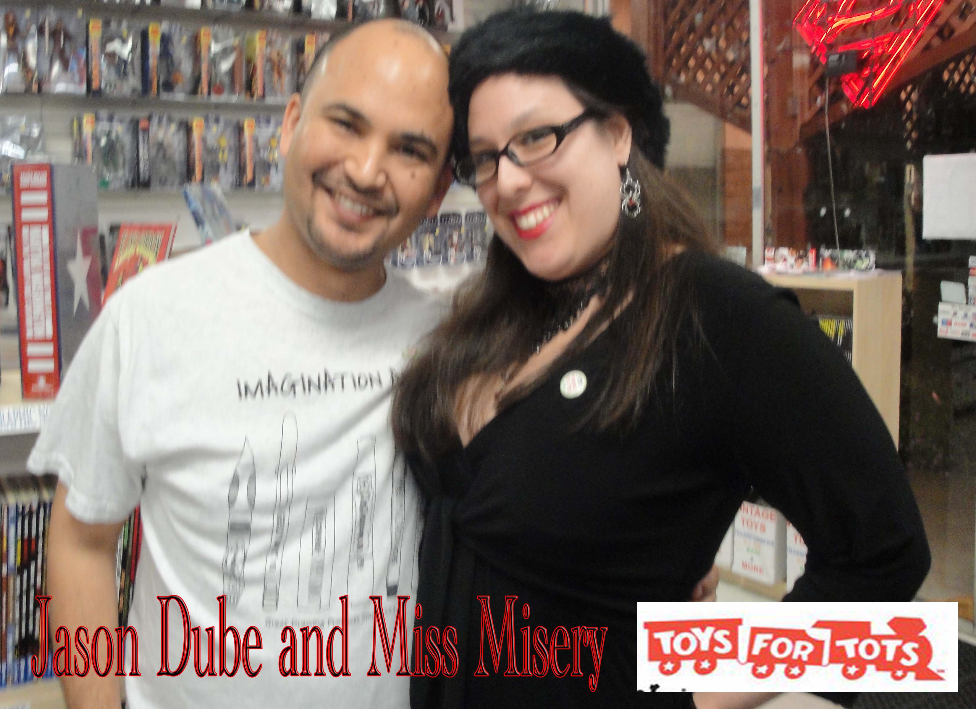Jason Dube and I Host Toys For Tots Live Charity Event