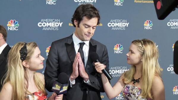 Hannah and Cailin Loesch, Bill Hader at event of American Comedy Awards