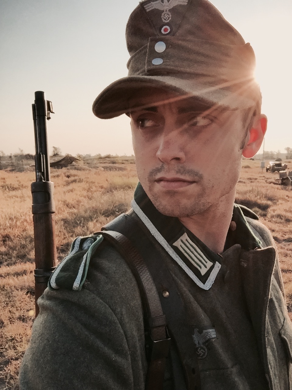 Tyler Mann as a German Soldier in 'The Front'