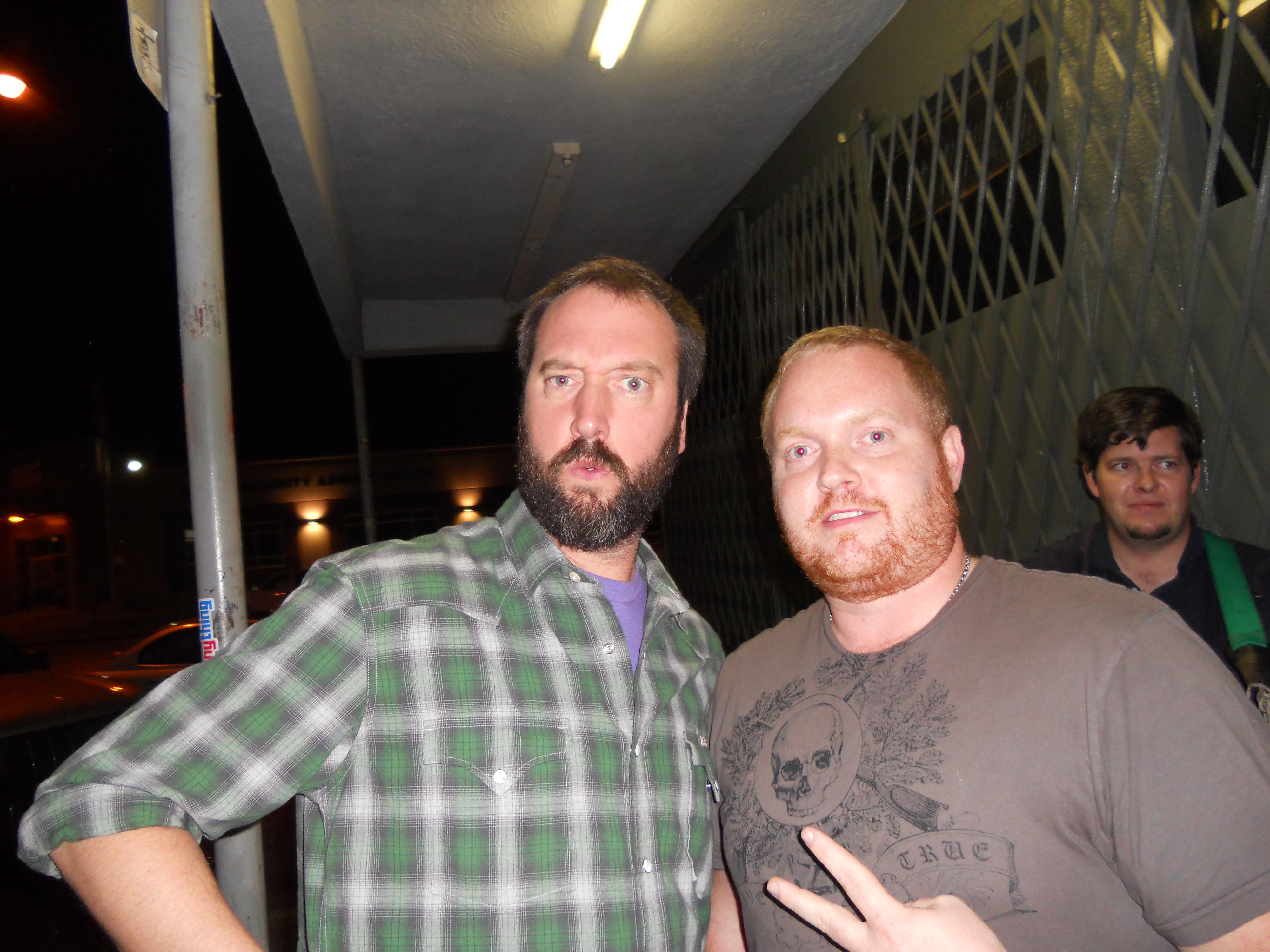 Jonathan Darden with Tom Green at 3 Ace's