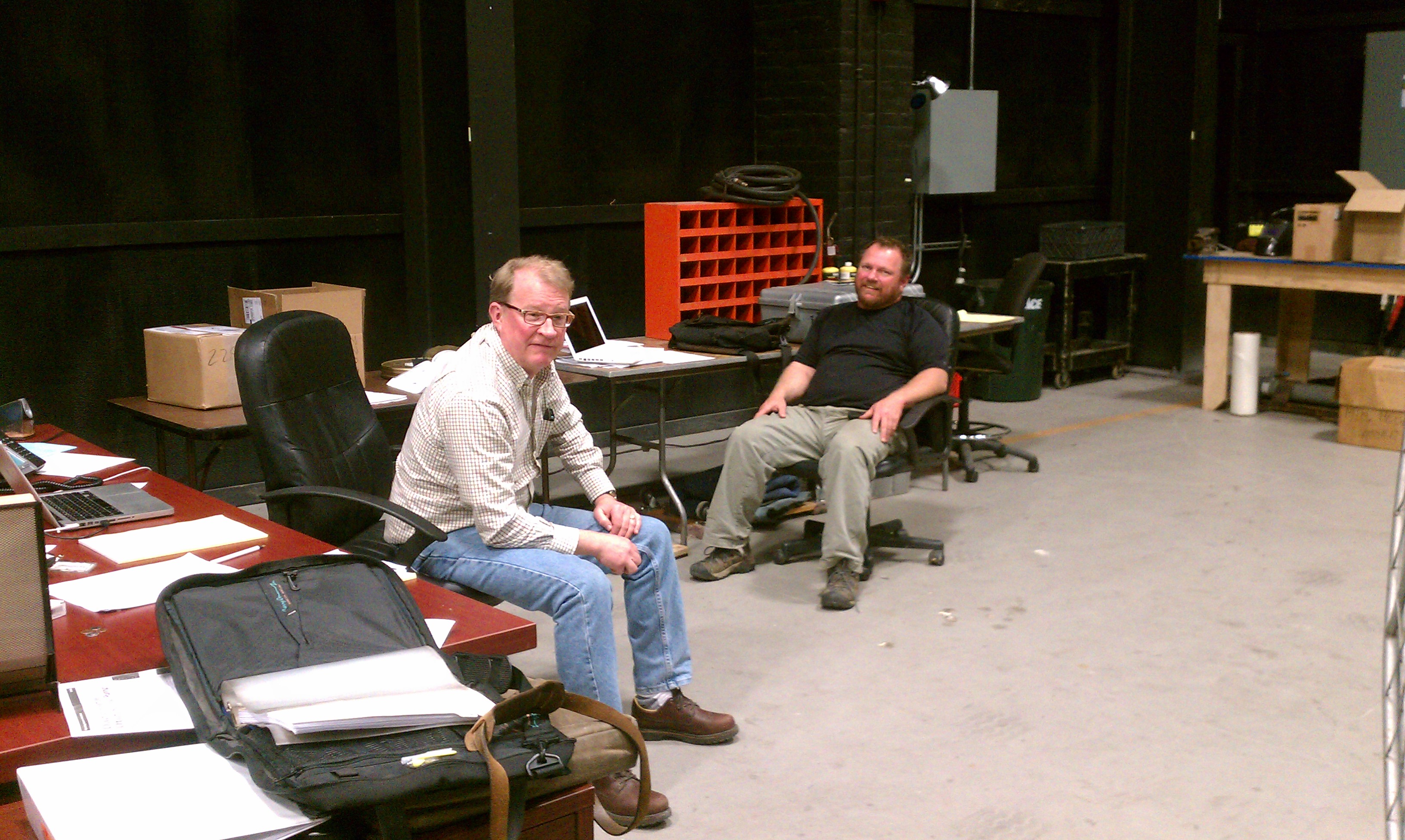 Storyteller's Bob Riggs and John Baker at Second Line Studios, NOLA on Brad Pitts' 