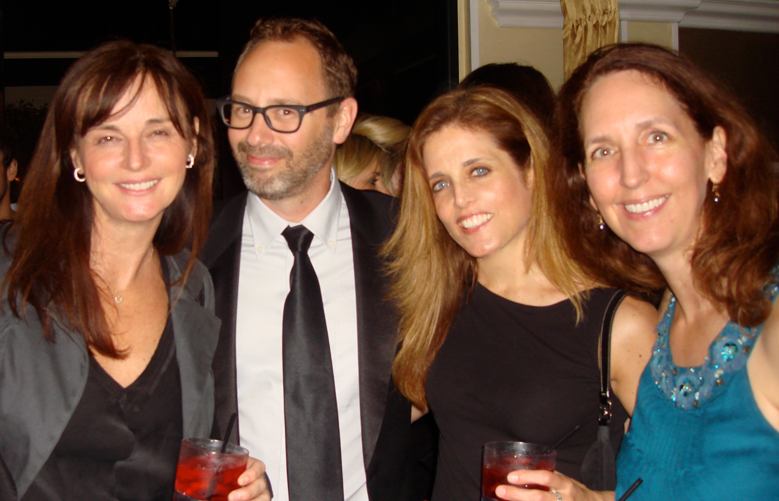 At the opening of the LA Shorts Film Festival, 2010 with Svetlana Cvetko, her husband David and Maria Burton.