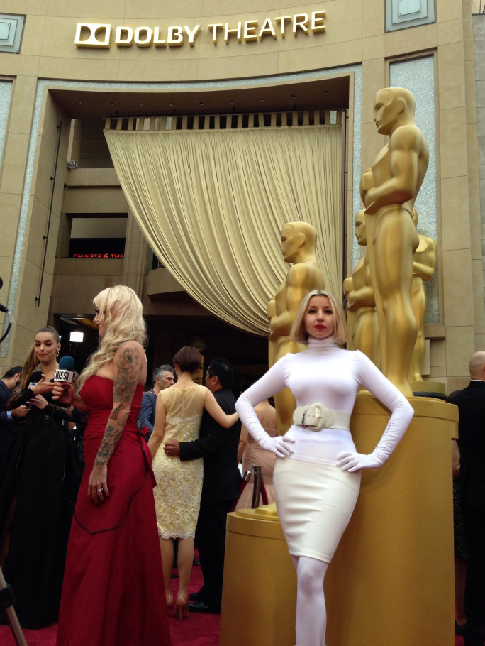 Valeria Goncharova Barrett. At the Oscars Academy Awards, 2014.