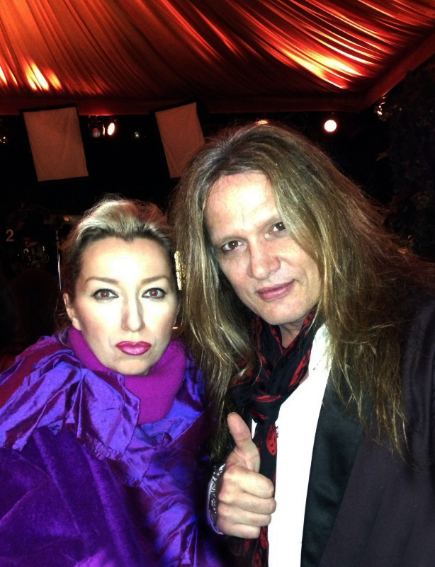 Valeria Goncharova Barrett. Valeria with Sebastian Bach (Van Halen), 2014.