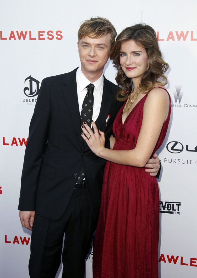 DAne DeHaan and Anna Wood at the Los Angeles premiere of Lawless