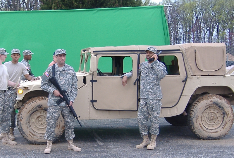 Filming a Principal role at a secure location for a military training project