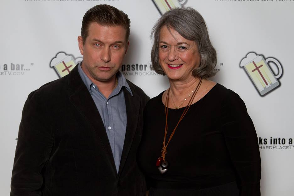 With Stephen Baldwin at the 'A Rock and a Hard Place' casting.