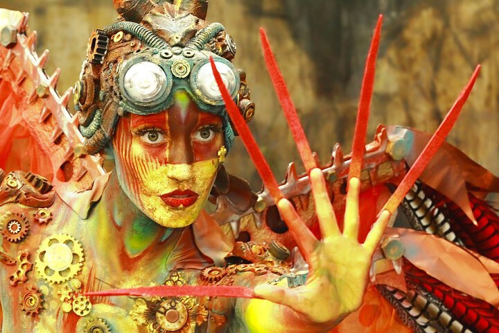 Teri Wyble- Model of the Year at The World Body Painting Festival. Seeboden, Austria.