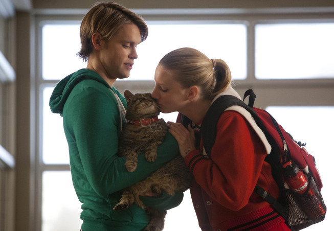 Still of Chord Overstreet and Heather Morris in Glee (2009)