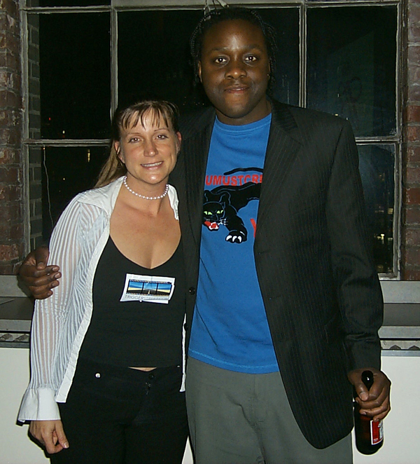 Filmmakers Elizabeth Anne and Robbie Samuels at the Trigger Street Productions party Tribecca Film Festival 2005