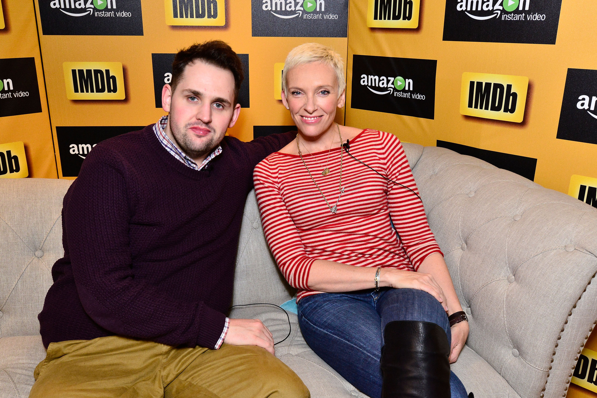 Toni Collette and Gerard Barrett at event of IMDb & AIV Studio at Sundance (2015)