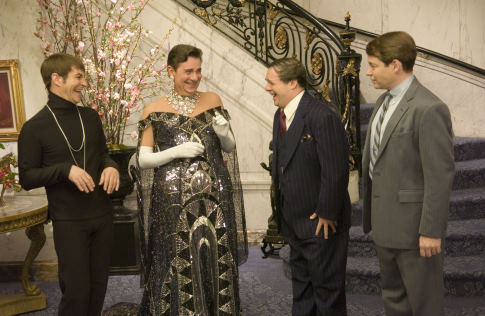 Still of Matthew Broderick, Nathan Lane and Roger Bart in The Producers (2005)