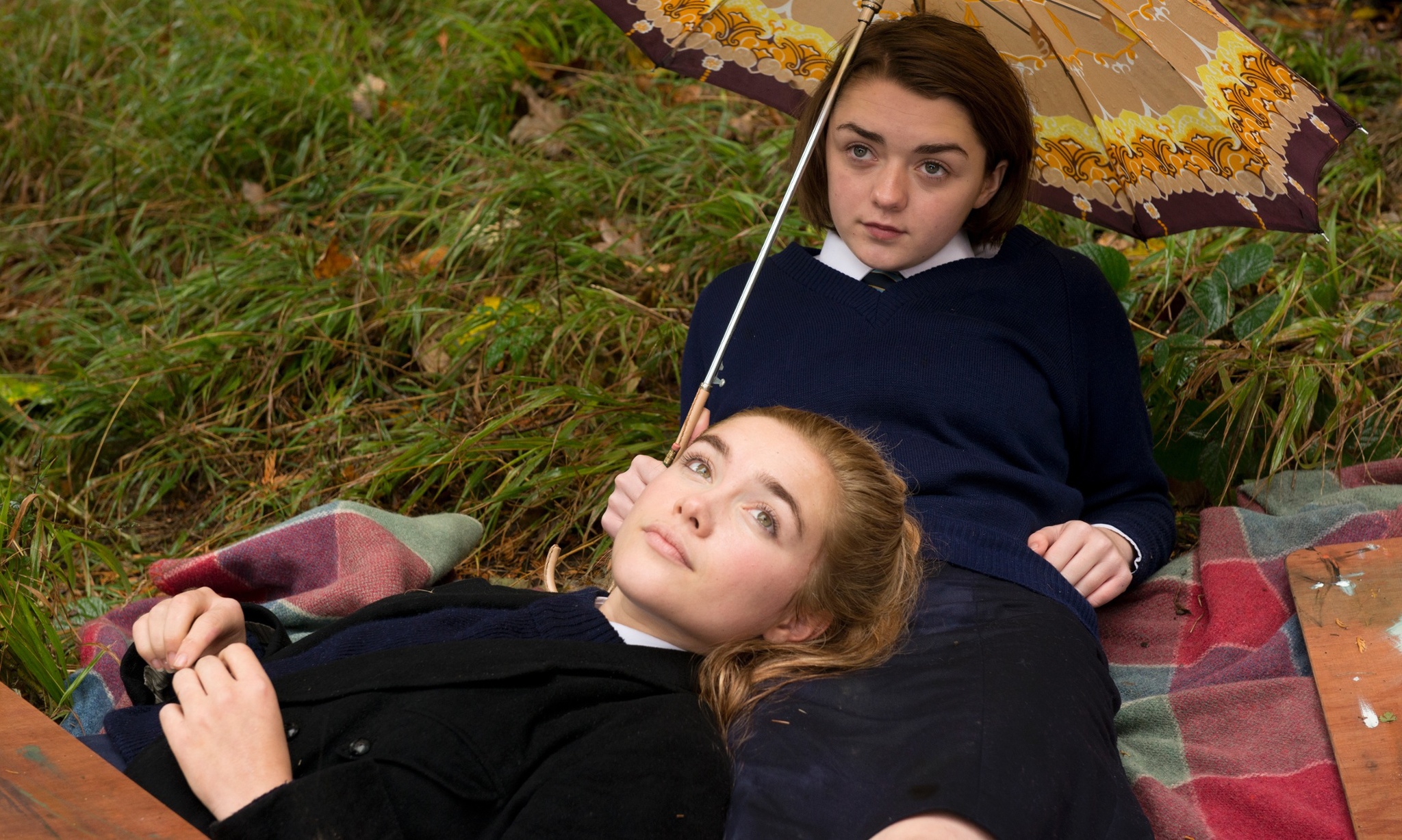 Still of Maisie Williams and Florence Pugh in The Falling (2014)