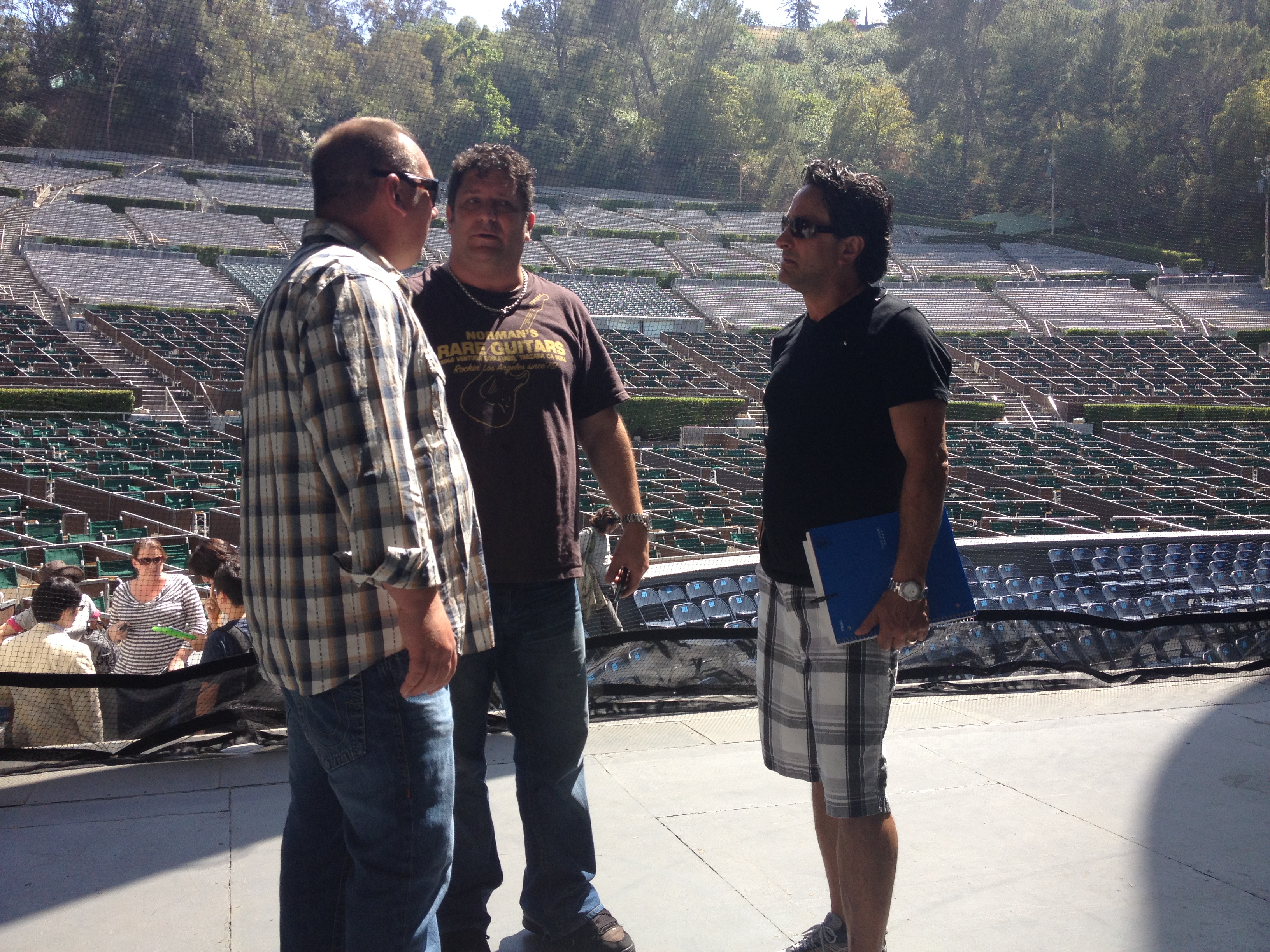 Patrick Stapleton and Marc Bennett at The Hollywood Bowl during The Beach Boys 50th Anniversary World Tour