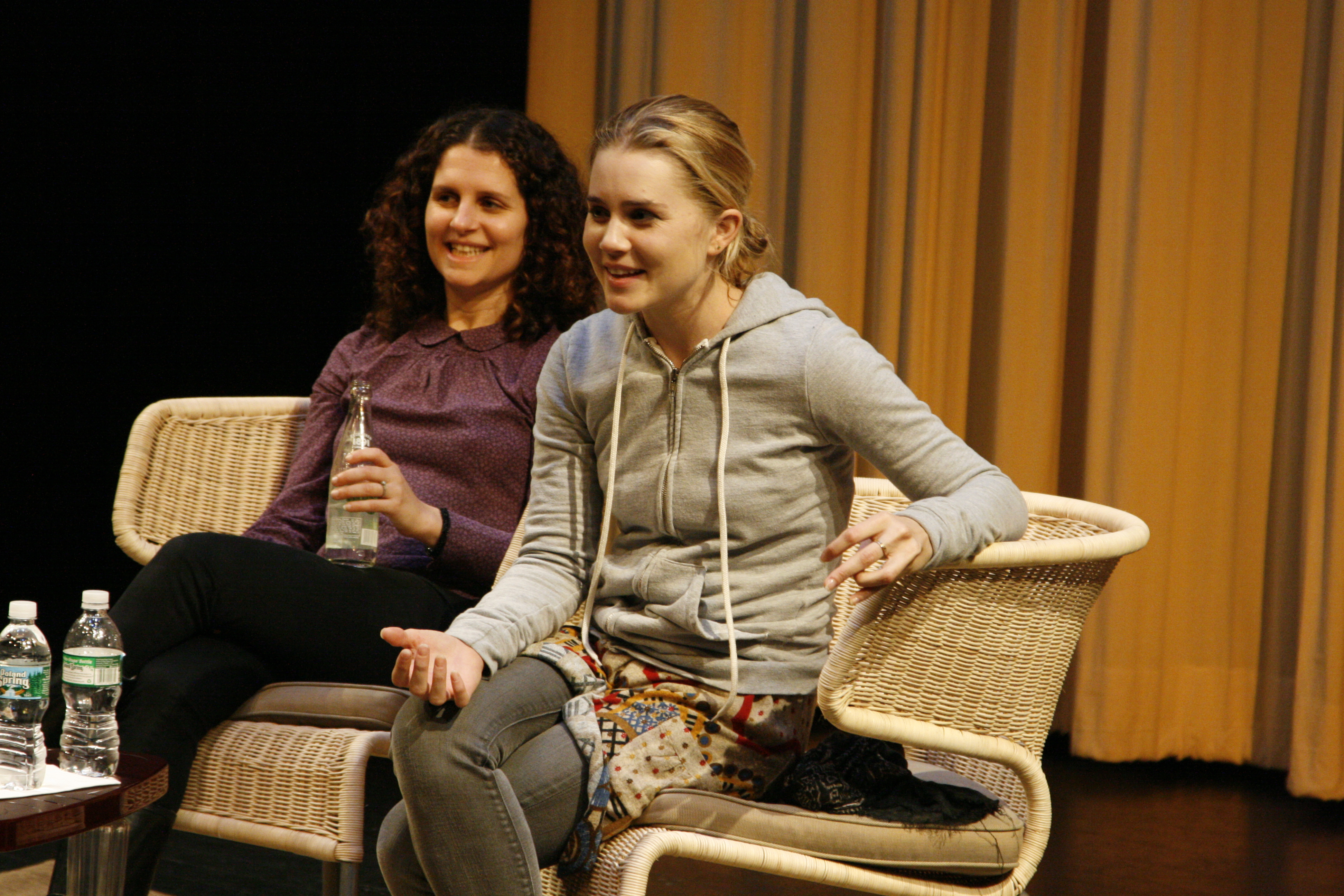 Sasha Eden and Alison Lohman, during Q&A for WET's Risk Takers Series