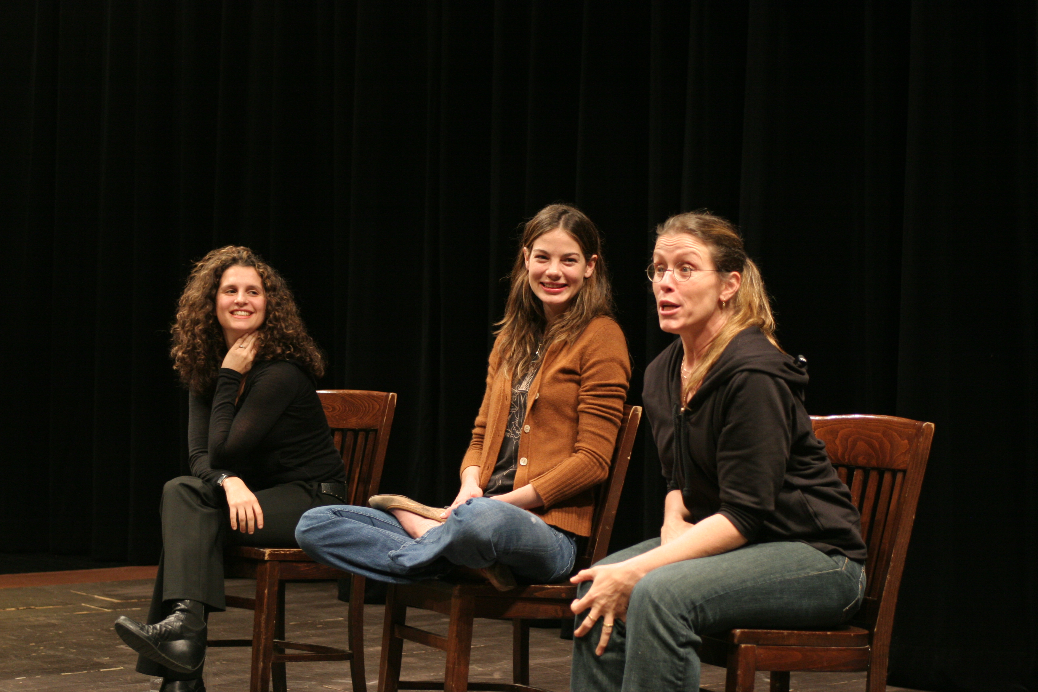 Sasha Eden, Michelle Monaghan, and Frances McDormand at WET's Risk Takers Series