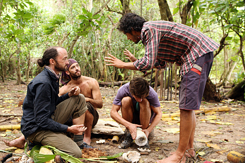 Still of Brett Clouser, Erik Cardona, John Fincher and David Ball in Survivor (2000)