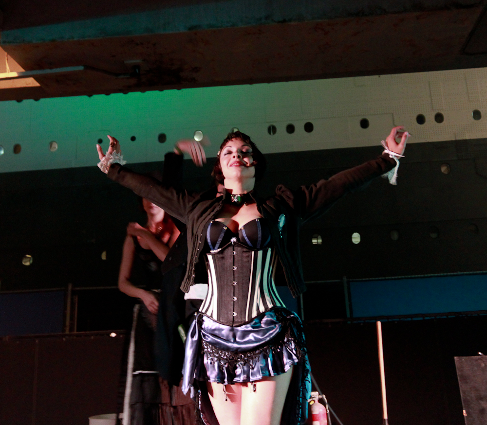 Performing as Bizzy with The Sideshow Sirens at the Queen Mary.