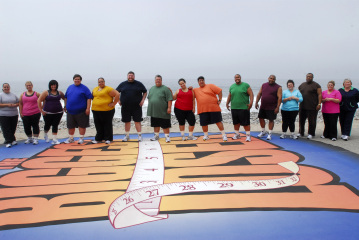 Still of Tracey Yukich, Antoine Dove, Alexandra Cristin White, Daniel Wright, Julio Gomez, Sean Algaier, Amanda Arlauskas, Abby Rike and Allen Smith in The Biggest Loser (2004)