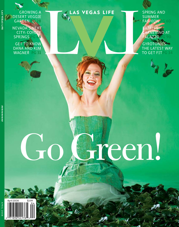 Anna Easteden in the cover of Las Vegas Life.