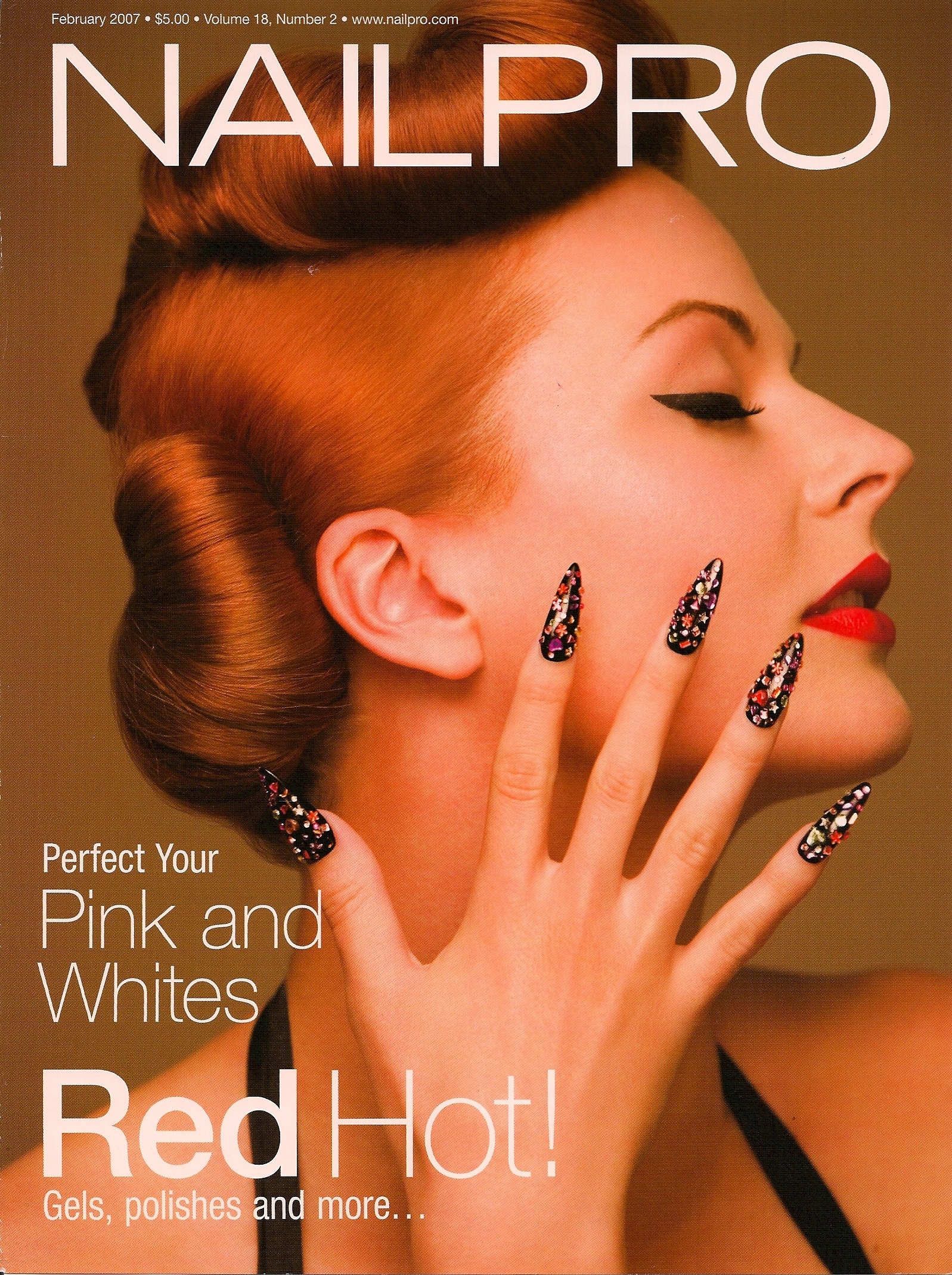 Anna Easteden in the cover of NailPro Magazine