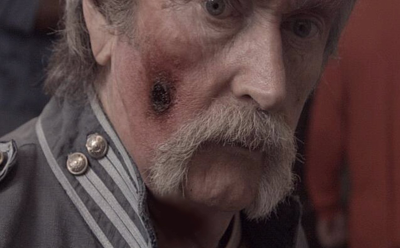 Actor James L. Perry appears as a wounded civil war soldier in the new Schude Bros. film 