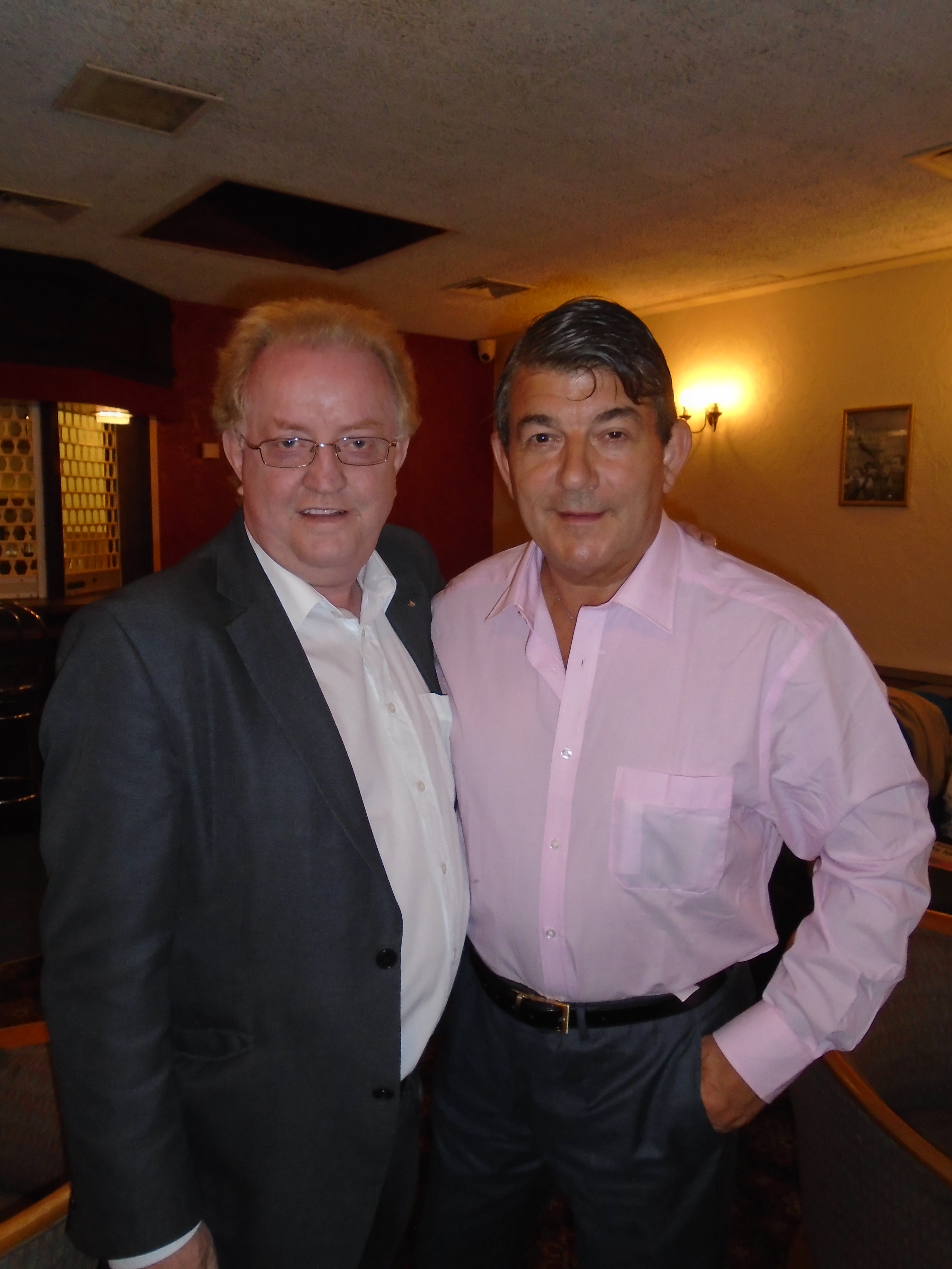 Martin Pennell with actor John Altman on the project Perfect Break,
