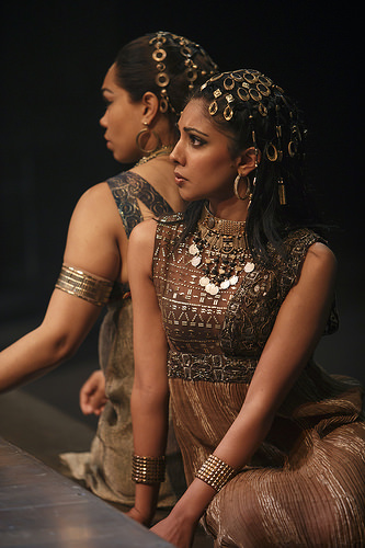 Still of Sarena Parmar and Ijeoma Emesowum in Antony and Cleopatra.