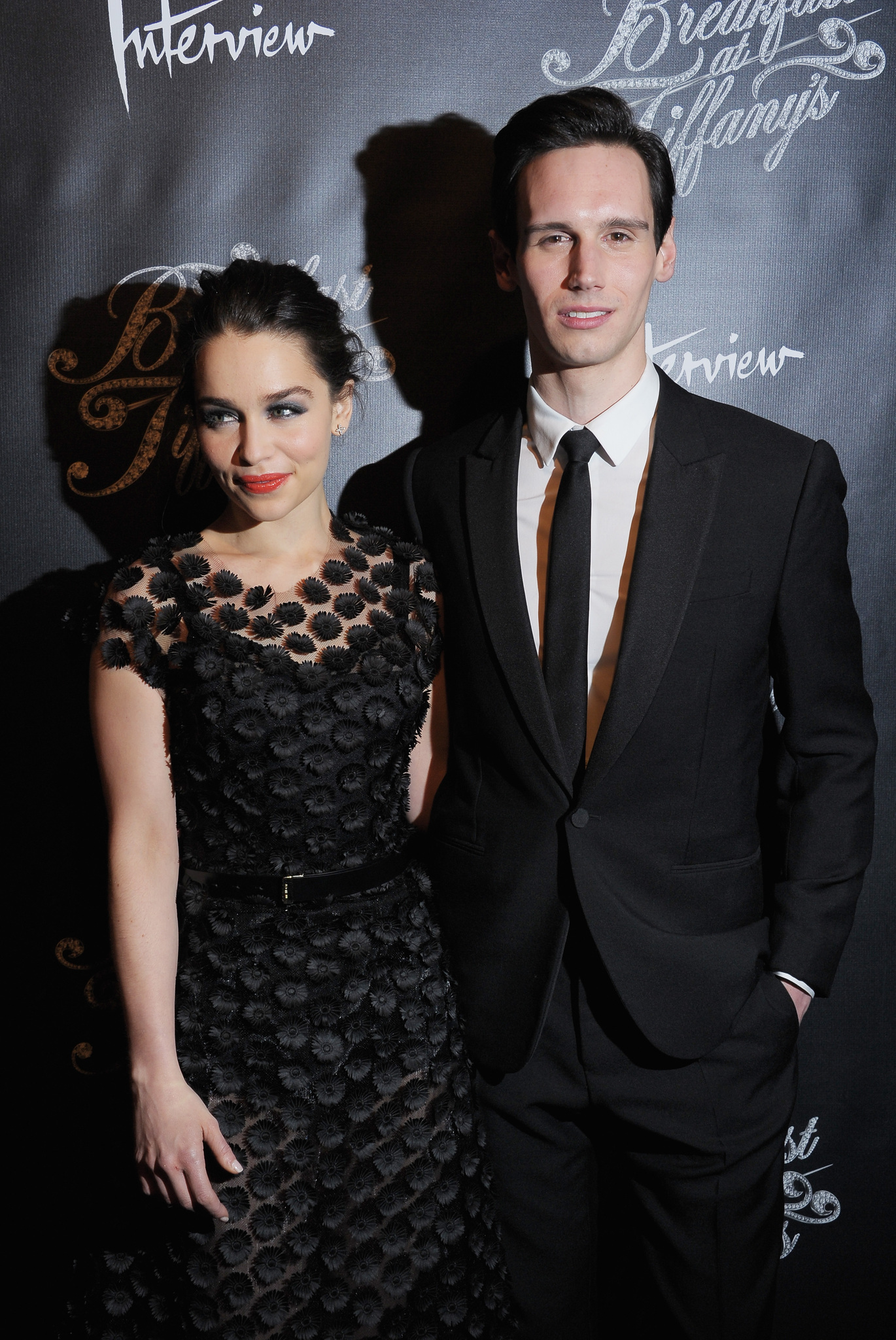 Actors/cast members Emilia Clarke and Cory Michael Smith attend the 