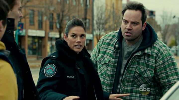 Still of Missy Peregrym and Dimitri Vantis in Rookie Blue (2013)