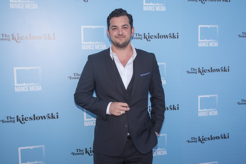 Matthew Mancinelli attends The Young Kieslowski red carpet premiere at the Vista Theatre in Los Angeles