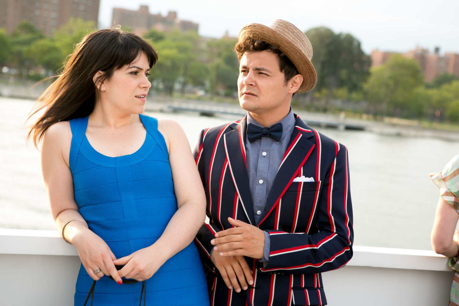 Still of Abbi Jacobson and Arturo Castro in Broad City (2014)