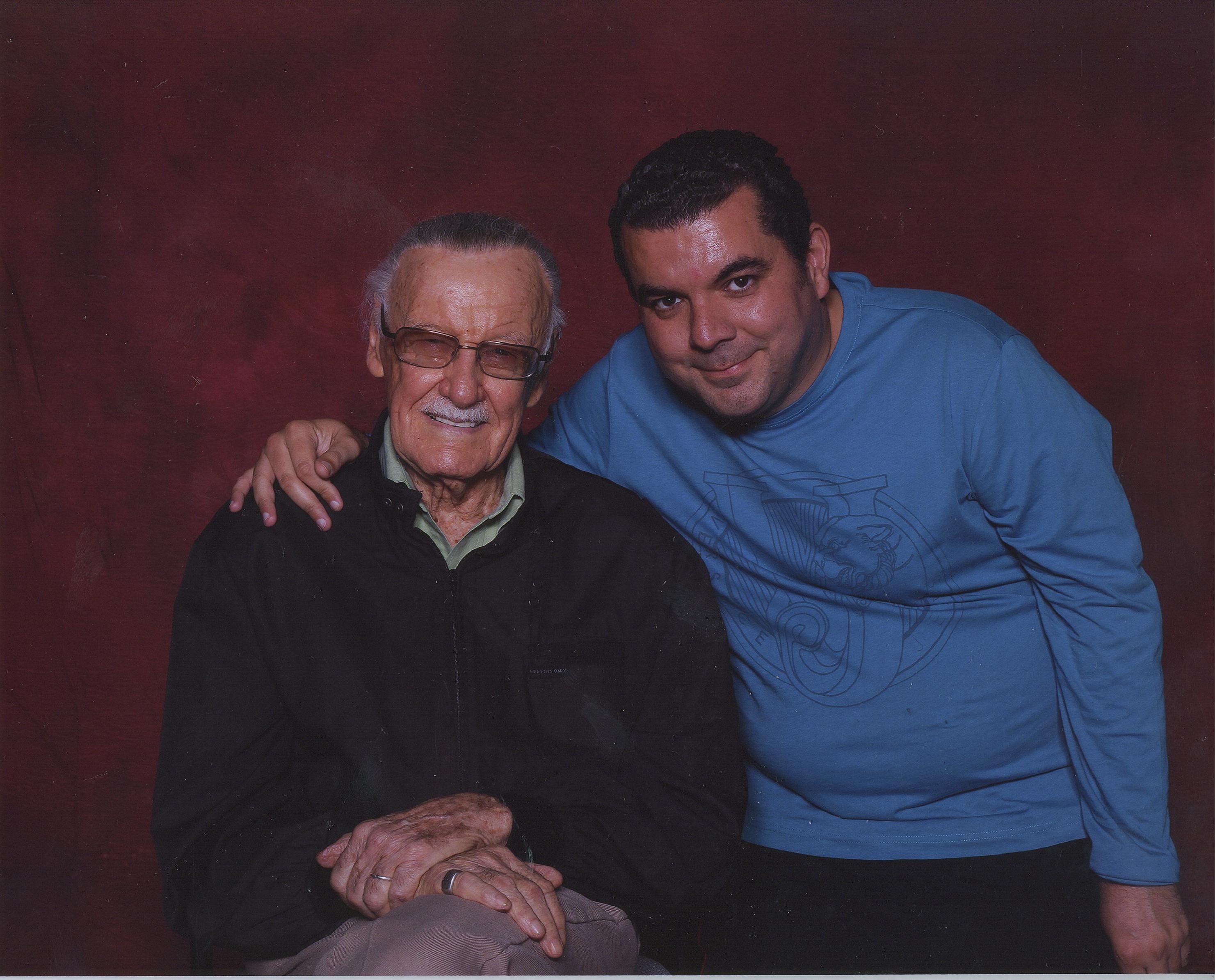 Mike Guzman and Stan Lee