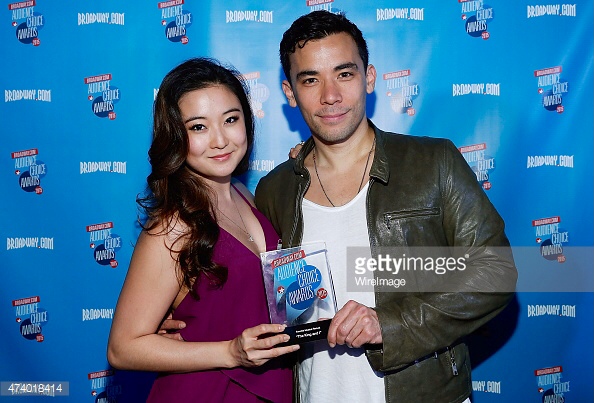 Ashley Park and Conrad Ricamora attend Broadway Audience Choice Awards on May 19, 2015 in New York City.