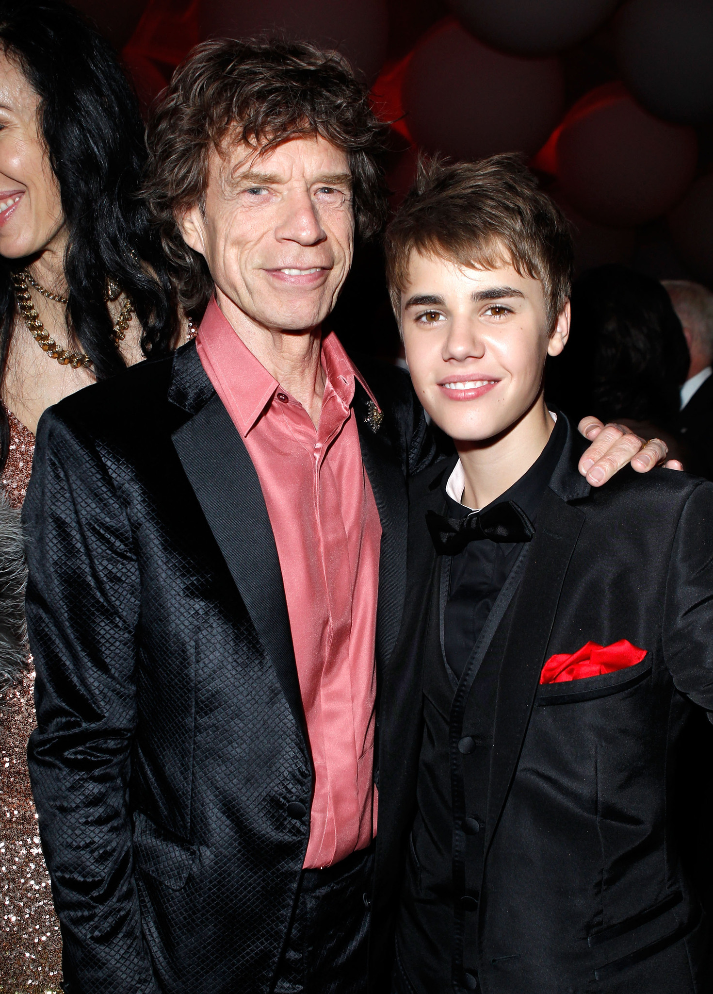 Mick Jagger and Justin Bieber