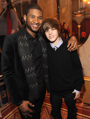 Usher Raymond and Justin Bieber