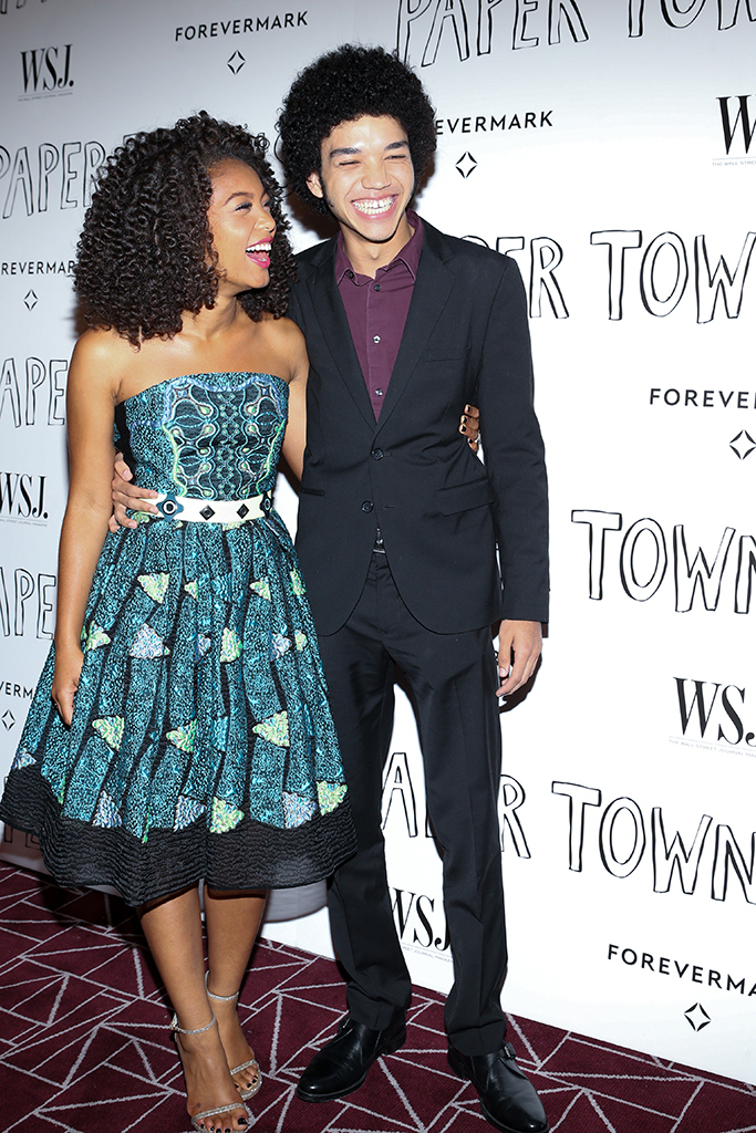 Jaz Sinclair and Justice Smith attend the WSJ. Magazine And Forevermark Special Los Angeles Screening Of 