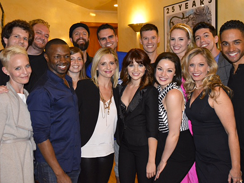 Spencer w/Sarah Michelle Gellar, Sean Patrick Thomas and Cruel Intentions: The Musical Parody cast.