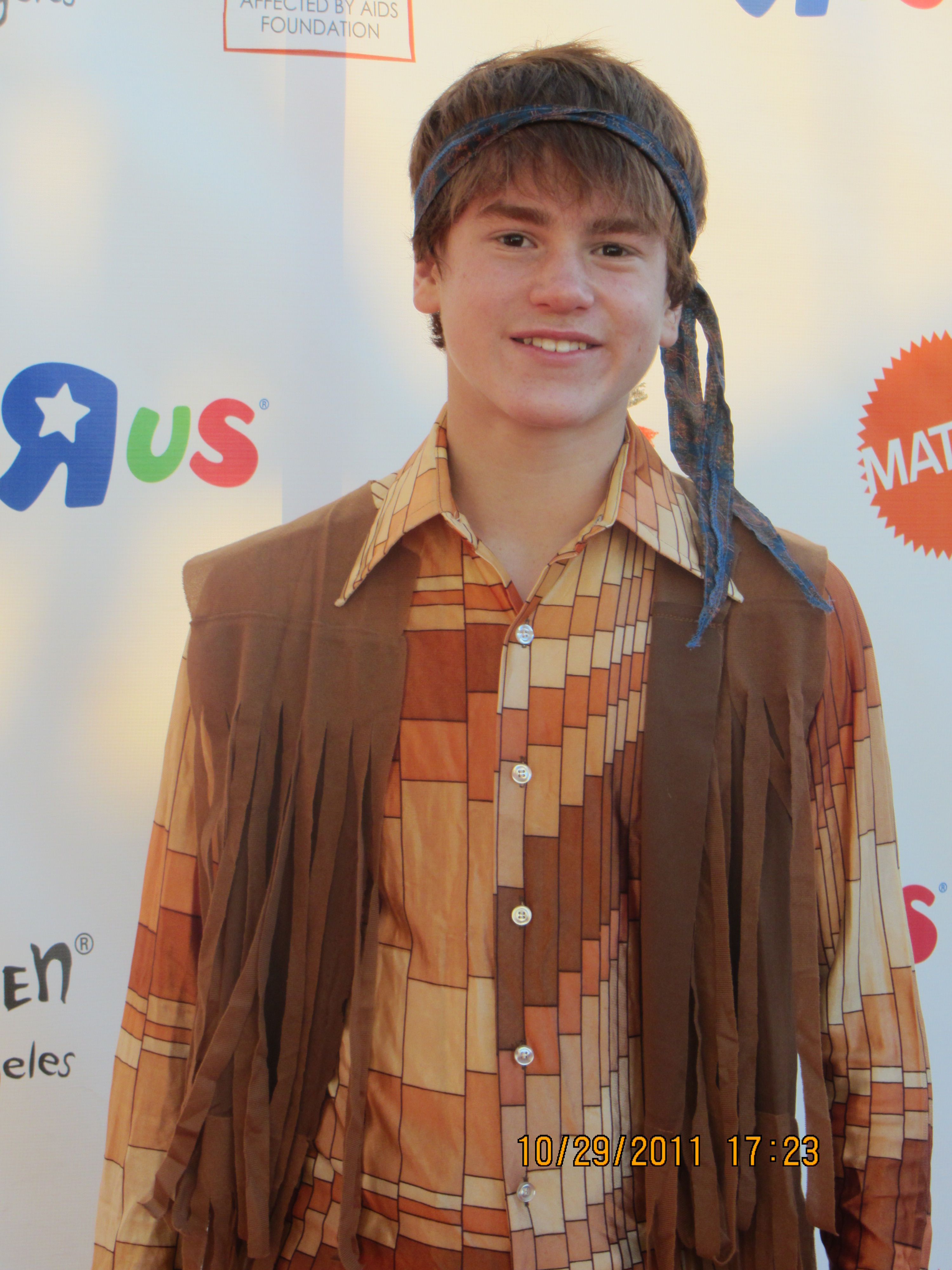 Children Affected by AIDS Foundations Dream Halloween event- Justin Tinucci on the red carpet