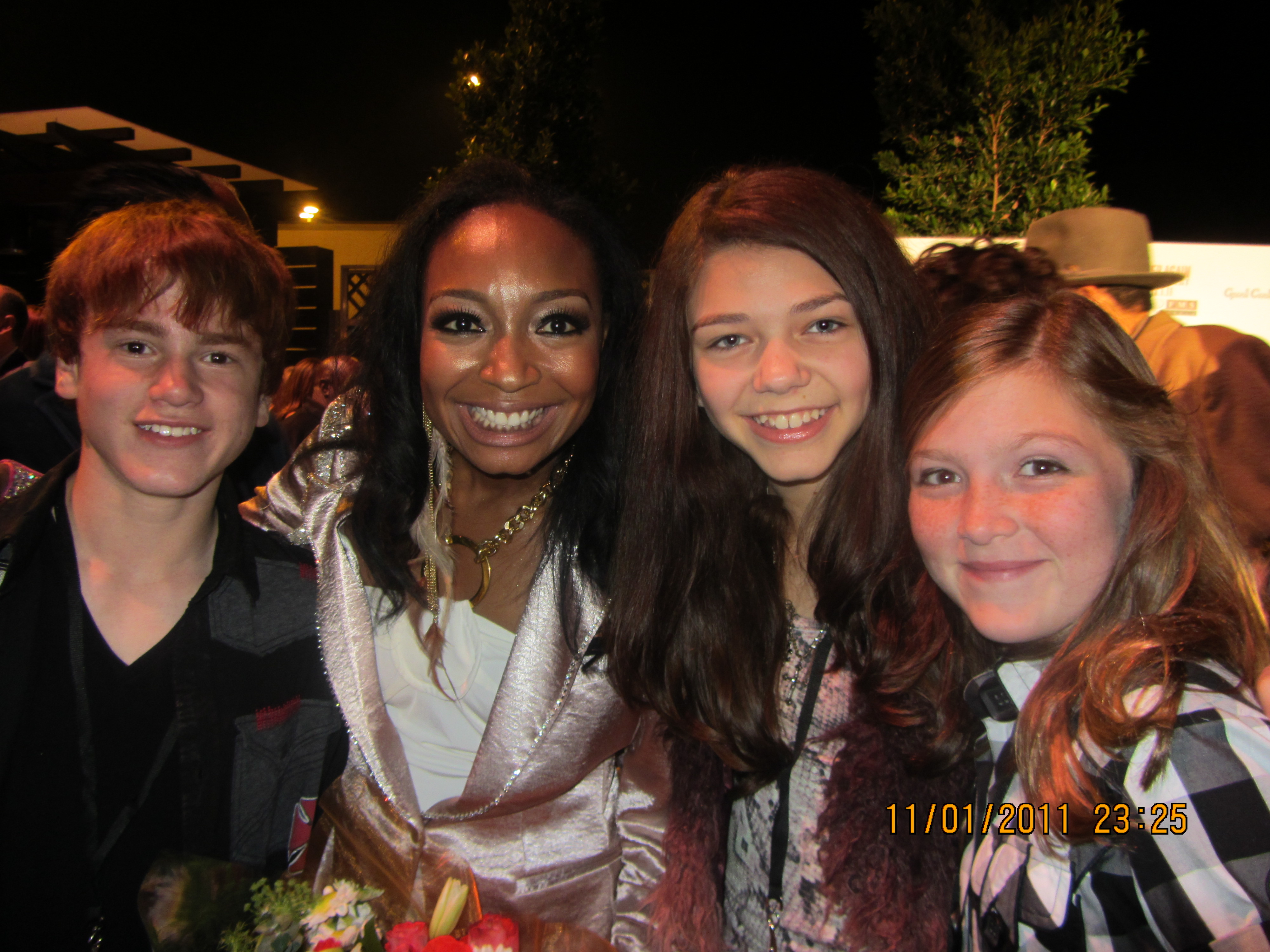 Justin Tinucci, Malina Moye, Bryce Hitchcock and abigail hargrove at Gibson Amphitheater at Universal Studios CityWalk at the Artists for Peace tribute to Stevie Wonder