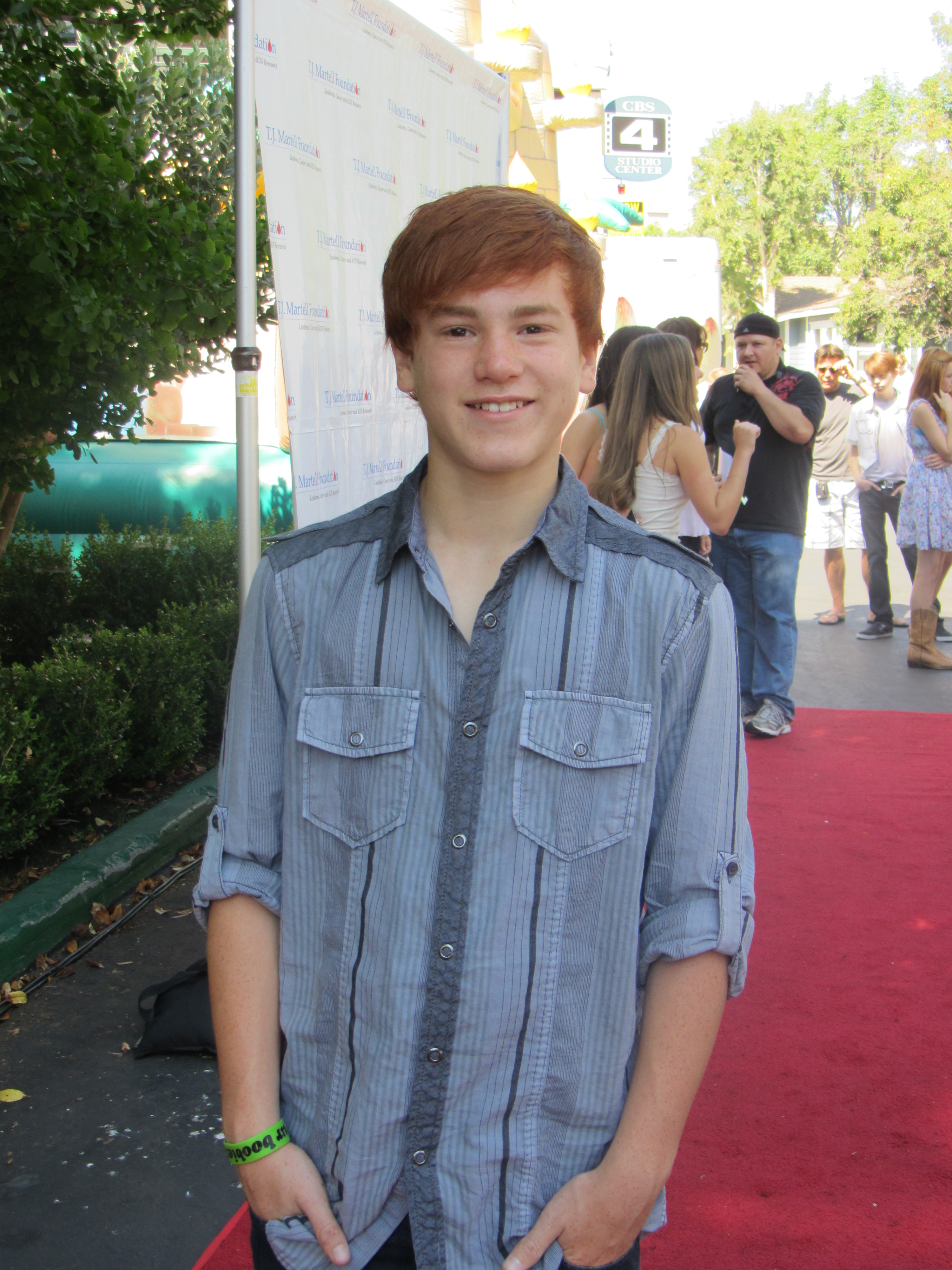 Justin Tinucci on the red carpet at TJ Martell's LA Day