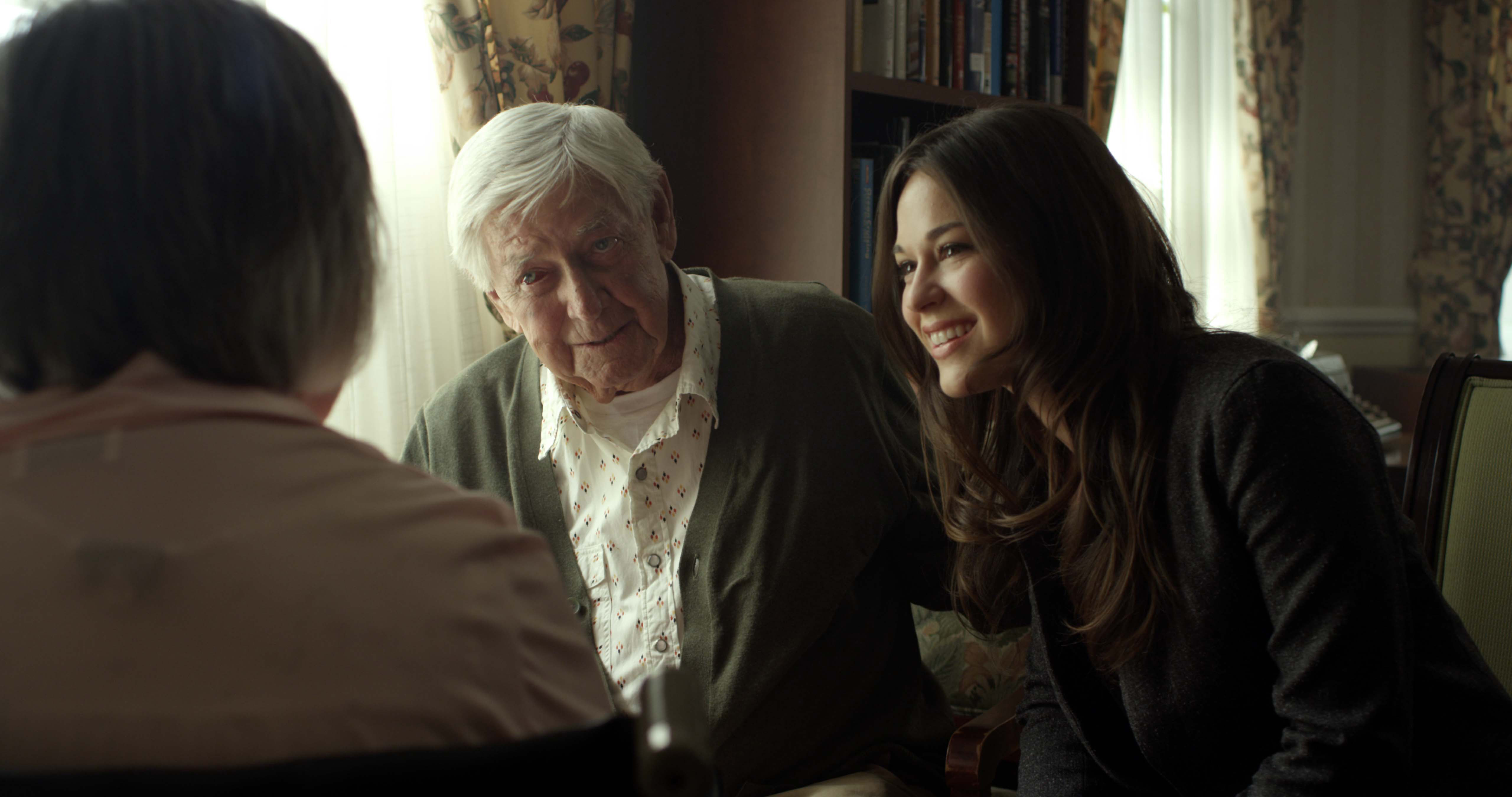 Jessica (Rachel Hendrix) and Henry (Ralph Waite) spend some time with Peggy, Henry's wife.