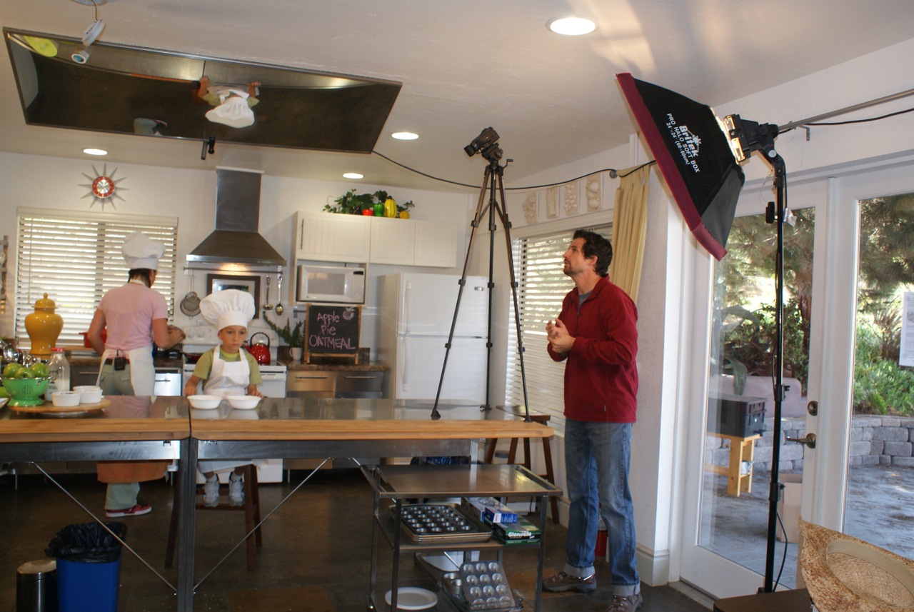 On set of The Good Food Factory 2011