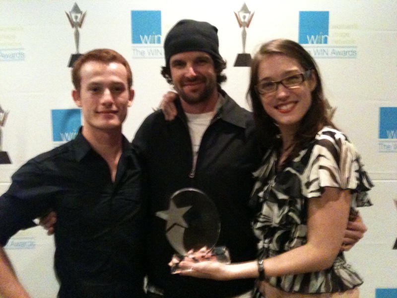 WIN Awards 2011 with Damiano Tucci and Tracie Laymon (winner).