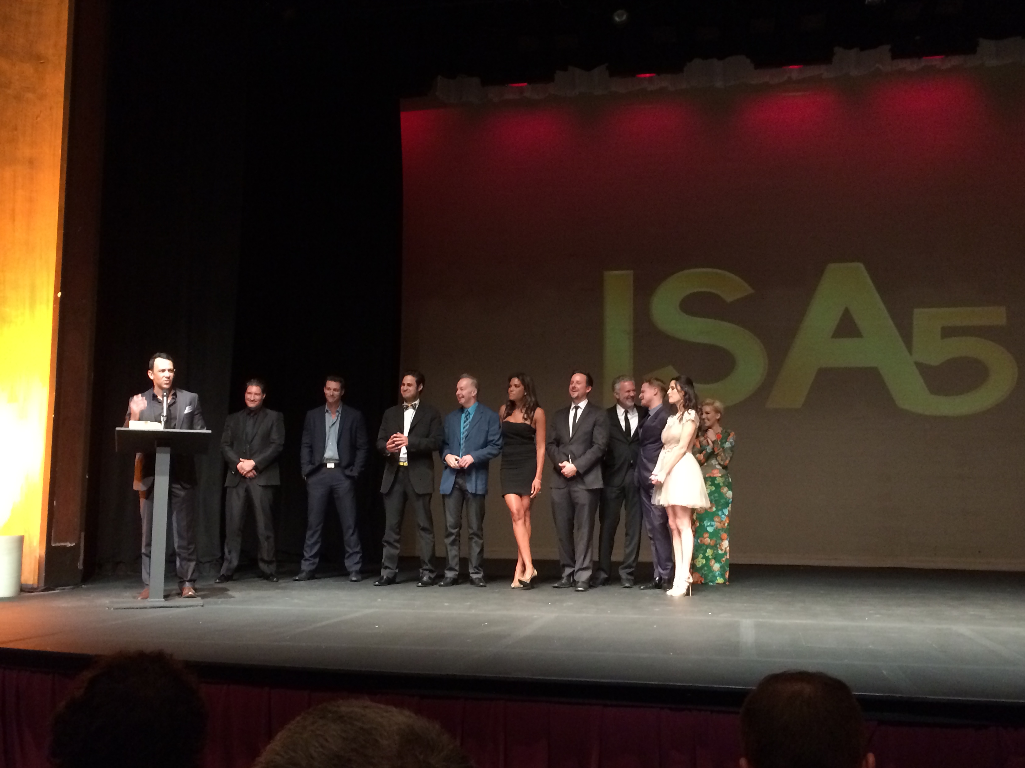 Cast of Hustling receives the ISA award for Best Dramatic Series
